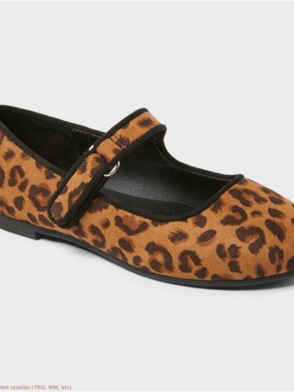 NWT  Cat And Jack Leopard Addy Print Mary Jane Flats - Toddler SIze 6 - Picture 5 of 5